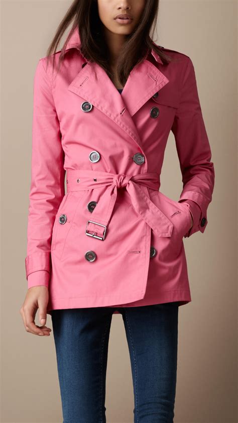 burberry pink fur coat|burberry women's coat.